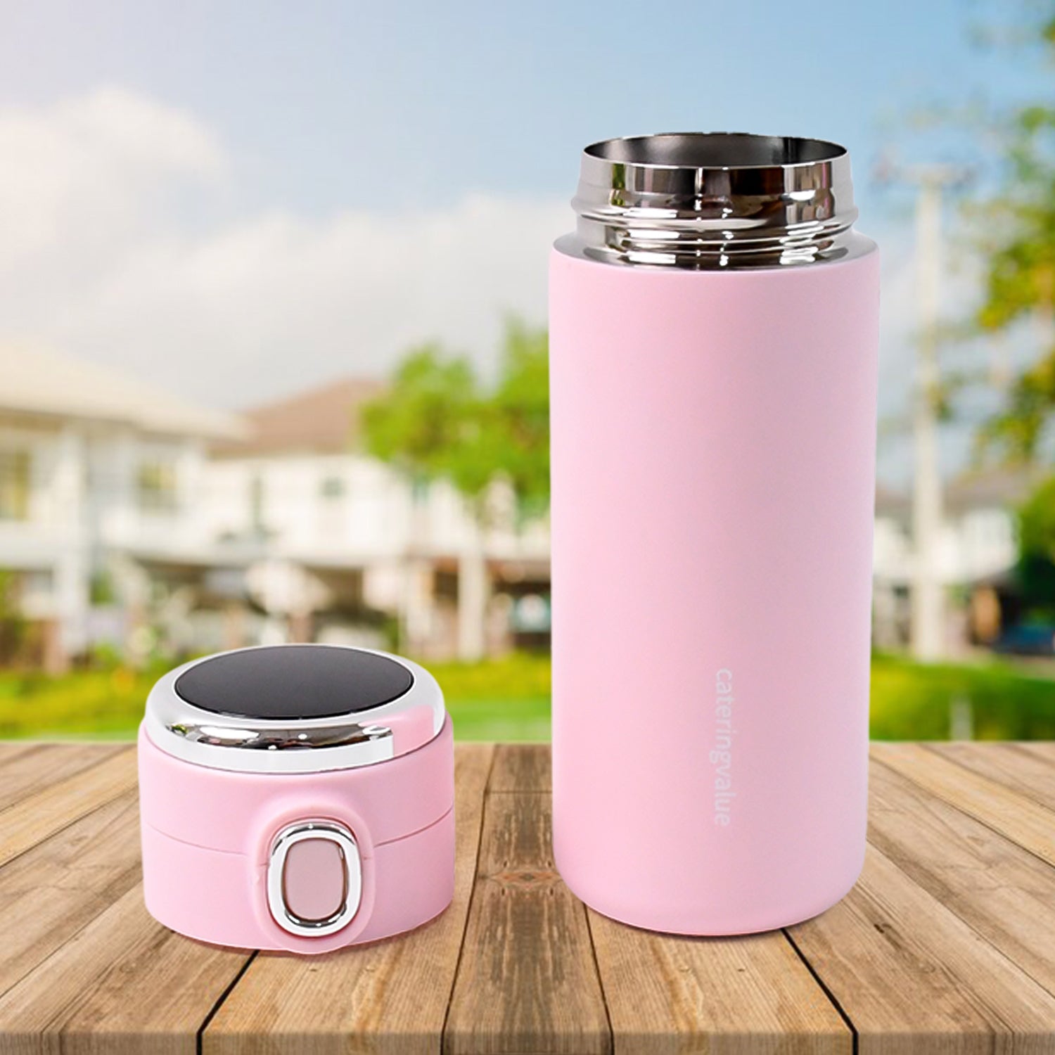 Stainless Steel Insulated Vacuum Bottle With Insulated Cap Lock (320ml Approx) Stainless Steel Insulated Vacuum Bottle With Insulated Cap Lock (320ml Approx)